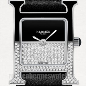 Hermes Heure H W046342WW00 Quartz Ladies Leather Strap